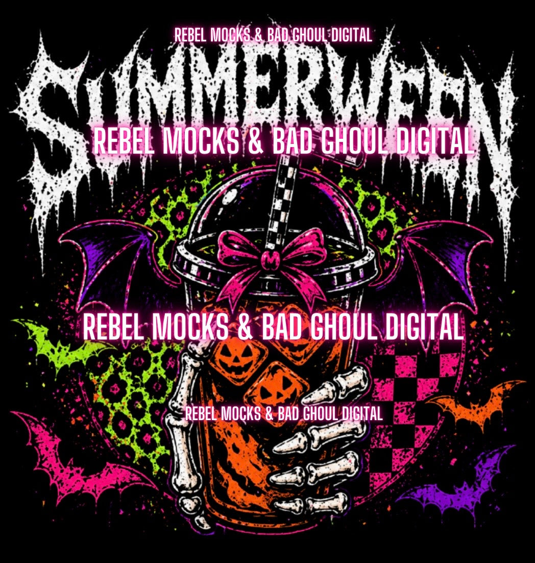 Summerween | Black Fabric Ultra Grunge |PNG DOWNLOAD