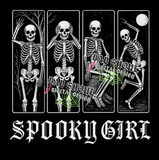 Spooky Girl + Sleeve PNG DOWNLOAD