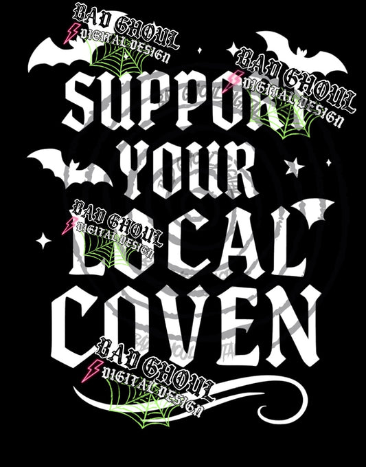Support Your local-PNG Download 2 files black and white