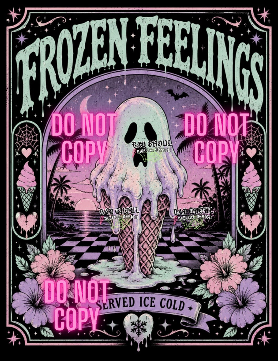 Frozen Feelings| Black Fabric|PNG DOWNLOAD
