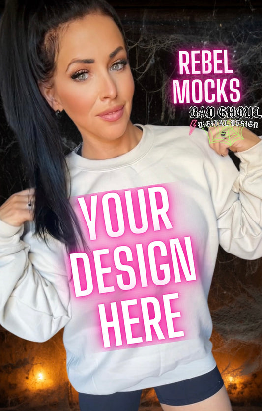 Sand Crew Neck Trendy Model Mock