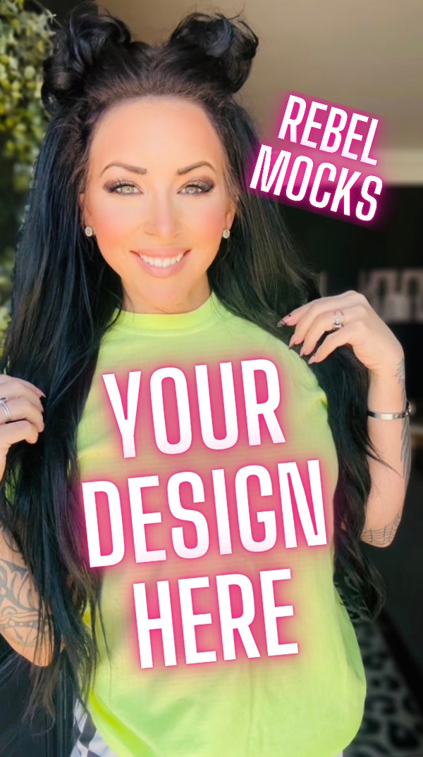 Cc Neon Lemon Vibez Model Mock Up