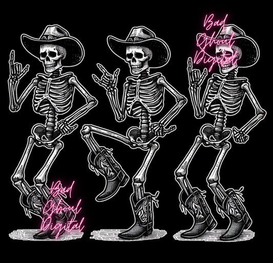 Dancing Cowboys PNG download sub & DTF friendly 2 Files