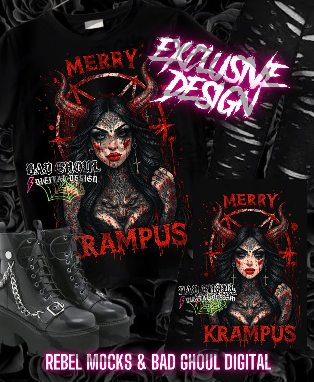 Exclusive Merry Krampus PNG DOWNLOAD