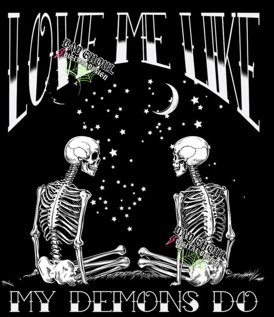 Love Me PNG Download BLACK FABRIC ONLY