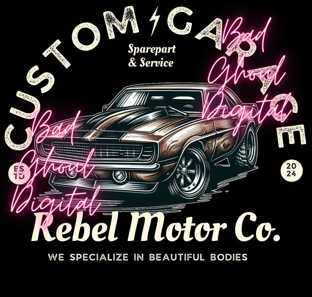 Rebel Motors PNG download sub & DTF friendly 2 Files