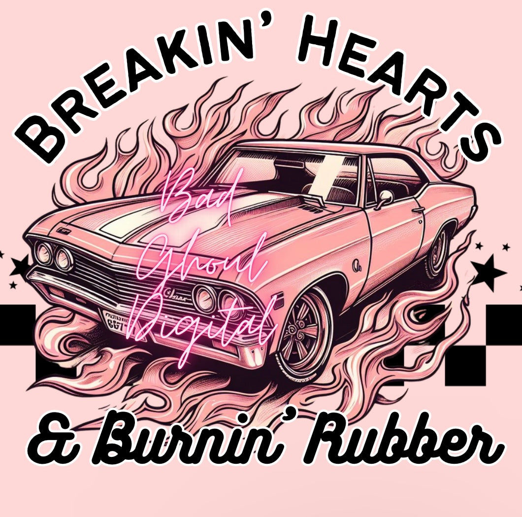 Breakin Hearts and Burnin Rubber Download PNG 2 Files