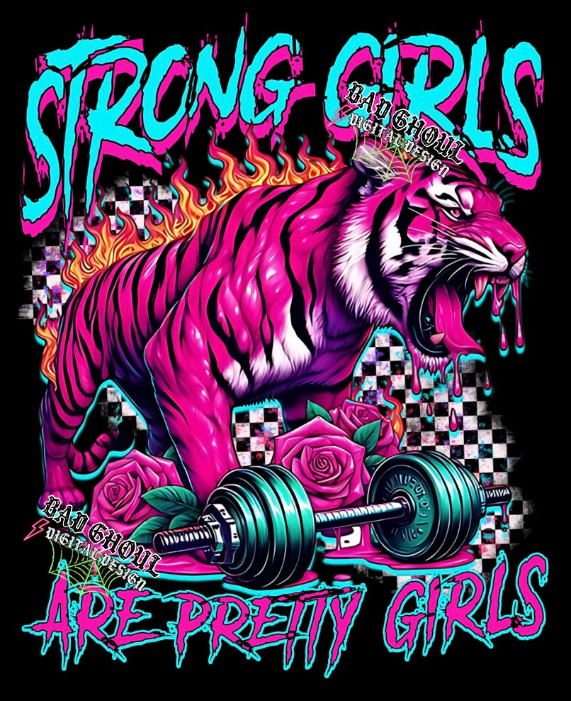 Strong Girls Are Pretty Girls PNG Download