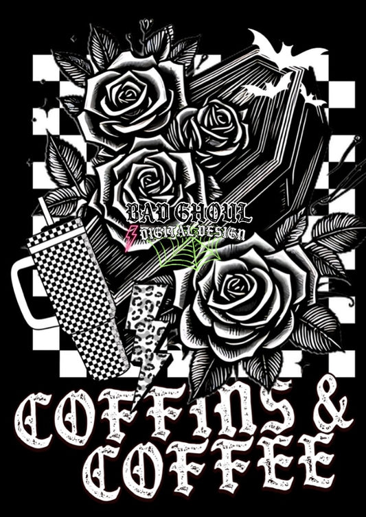 Coffins and Coffee PNG Download best on black