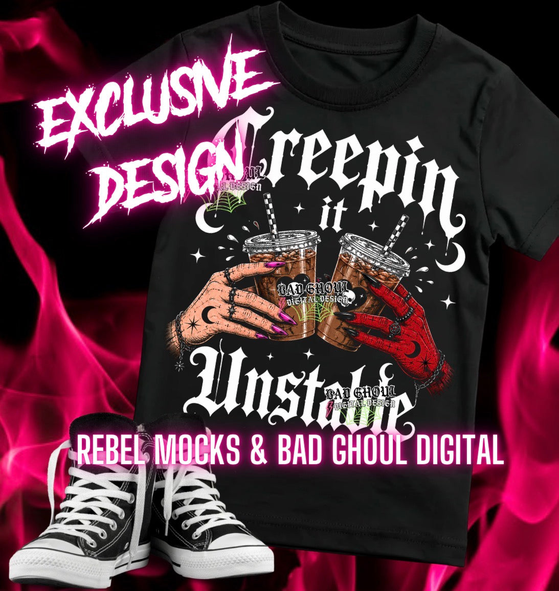EXCLUSIVE | Unstable| PNG DOWNLOAD| Black Fabric