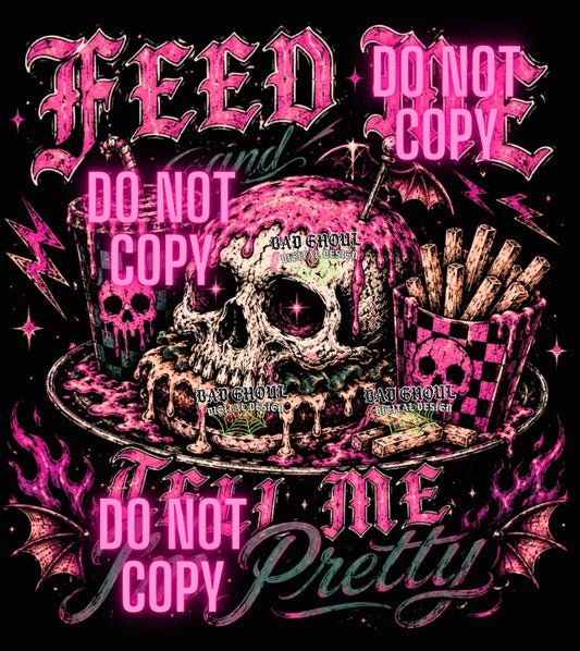 Feed Me PNG DOWNLOAD| Black Fabric