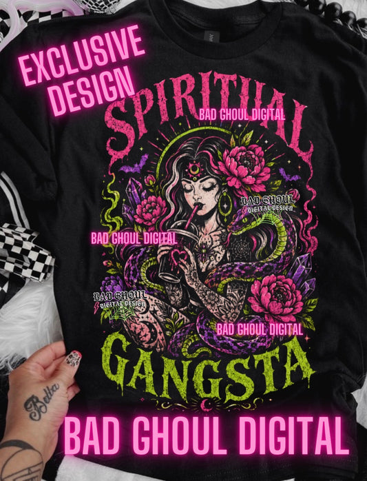 EXCLUSIVE | Spiritual Gangsta| PNG DOWNLOAD| Black Fabric