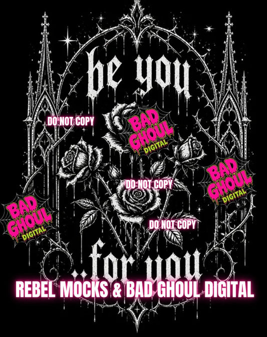 Be You| Black Fabric|PNG DOWNLOAD