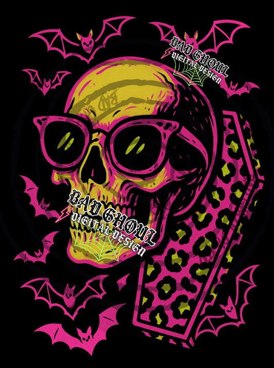 Skull and Coffin PNG DOWNLOAD Black Fab Only