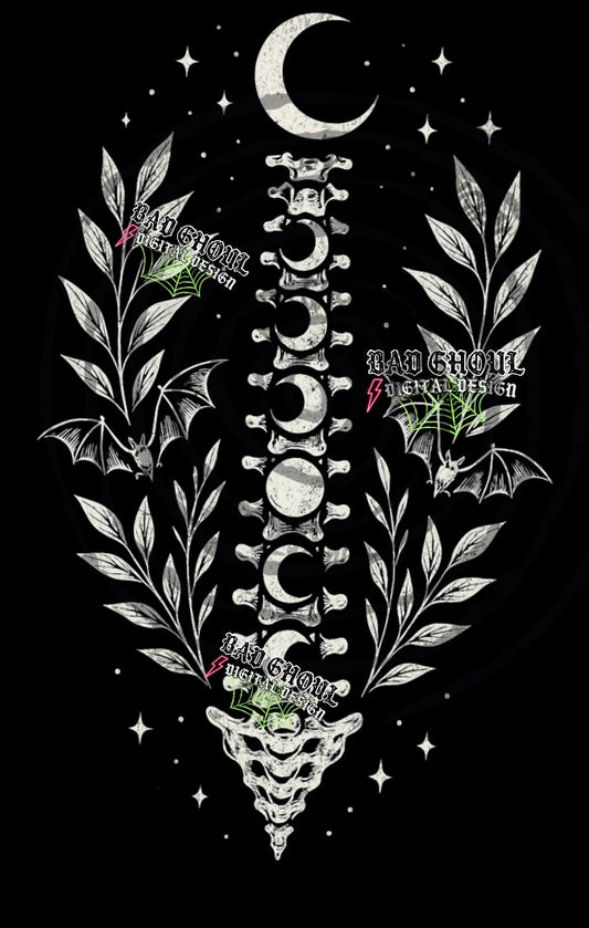 Moon Spine PNG DOWNLOAD Black Fab Only