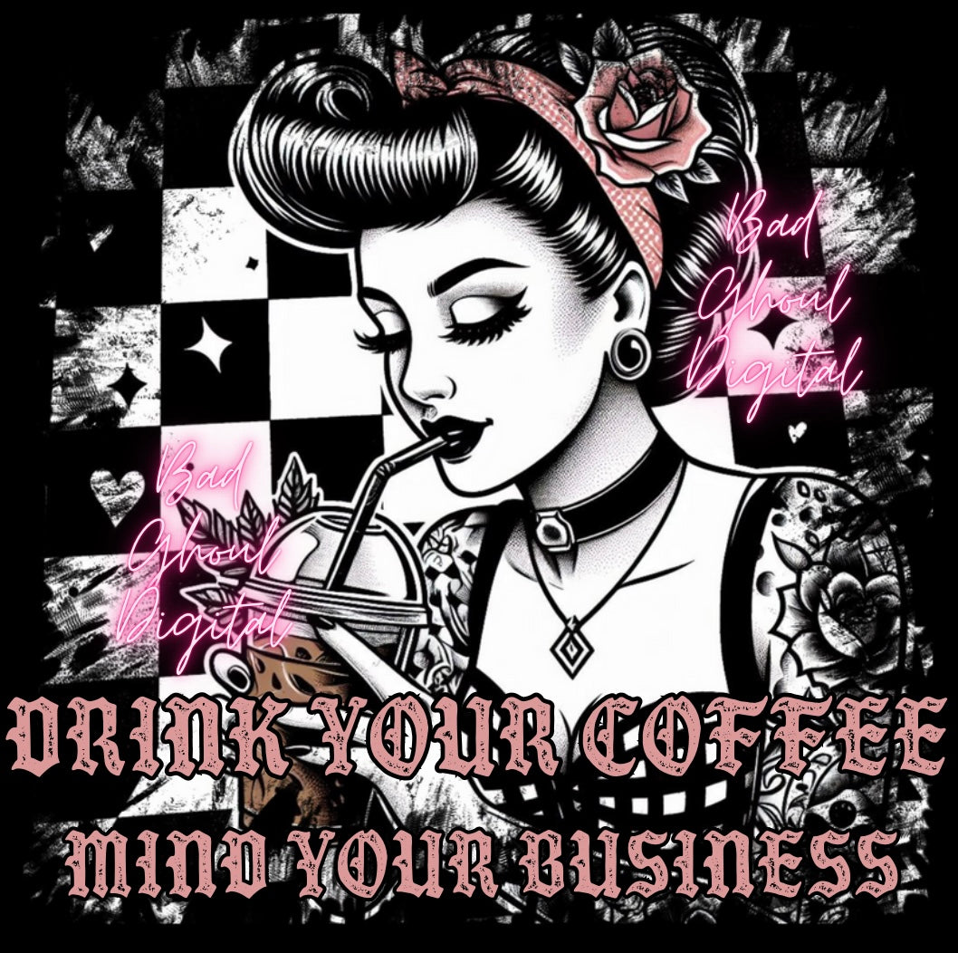 Drink Your Coffee PNG download