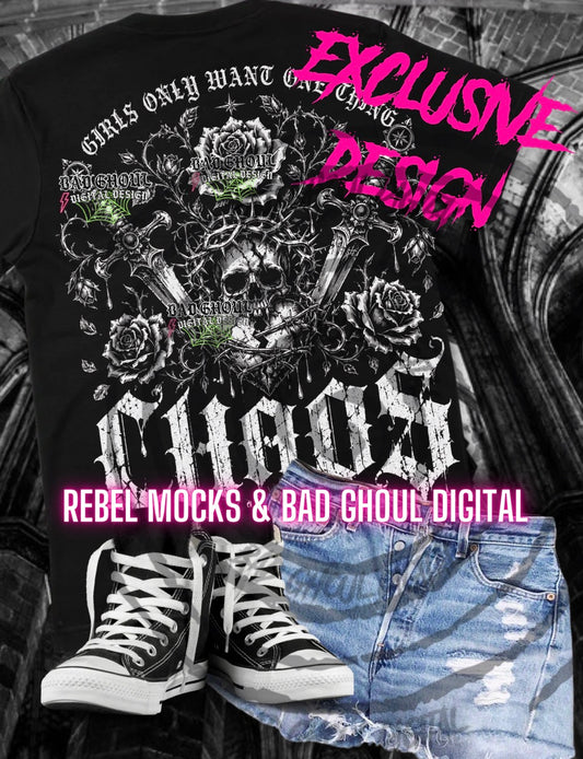 EXCLUSIVE | Chaos| PNG DOWNLOAD| Black Fabric