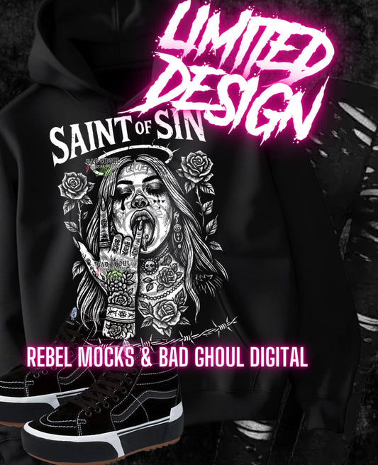 Limited Saint Of Sin PNG DOWNLOAD black fab