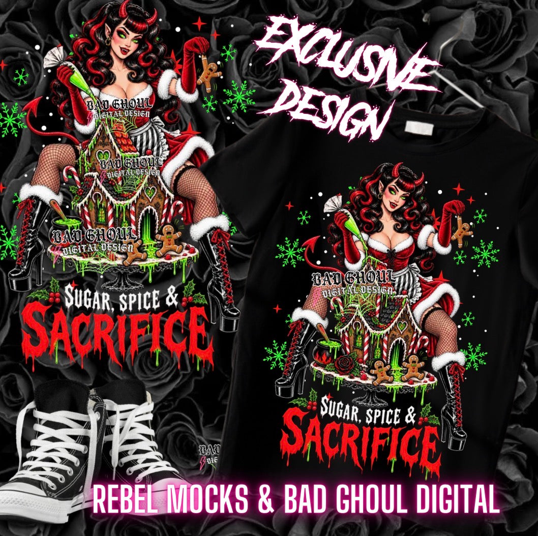 EXCLUSIVE | Sugar Spice| PNG DOWNLOAD| Black Fabric