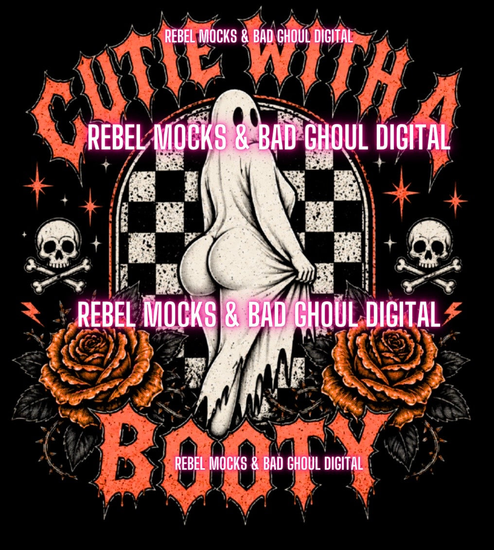 Cutie | Black Fabric Ultra Grunge |PNG DOWNLOAD