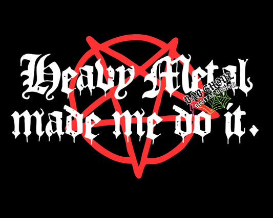 Heavy Metal PNG Download 2 files black and white