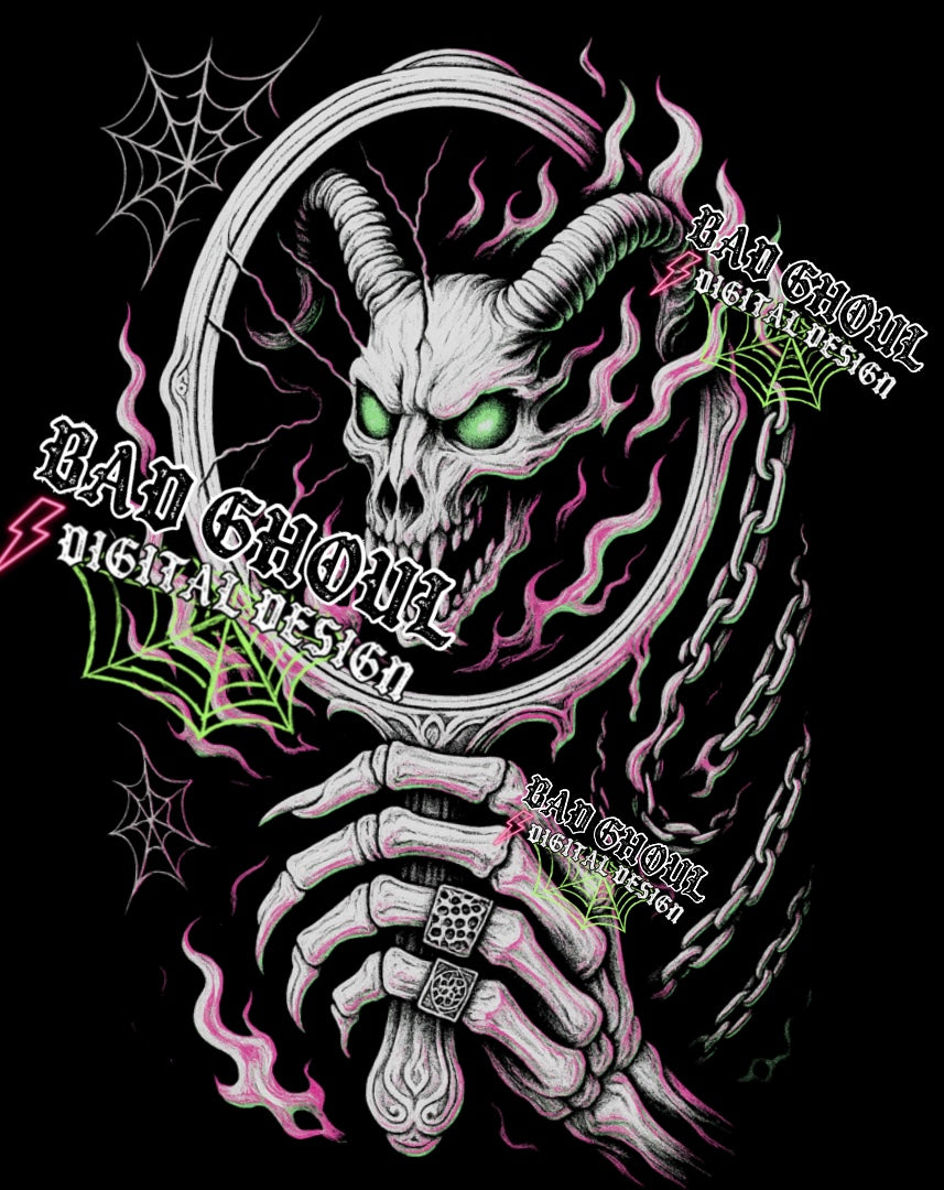 Mirror Mirror Black Fabric Only PNG Download
