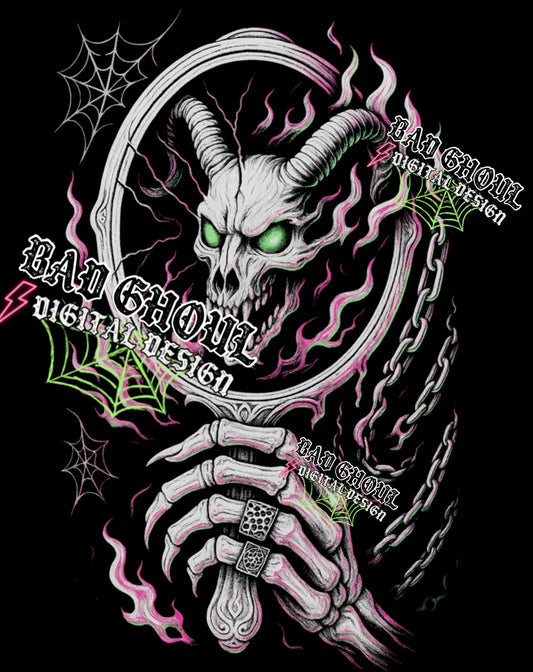 Mirror Mirror Black Fabric Only PNG Download