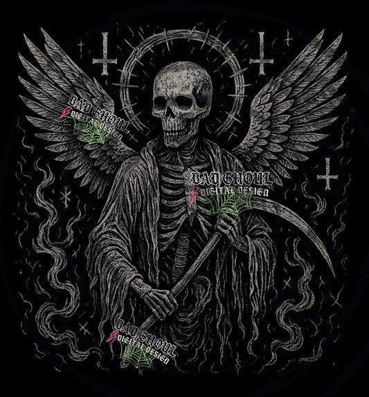 Seraphim Reaper PNG DOWNLOAD black fabric only