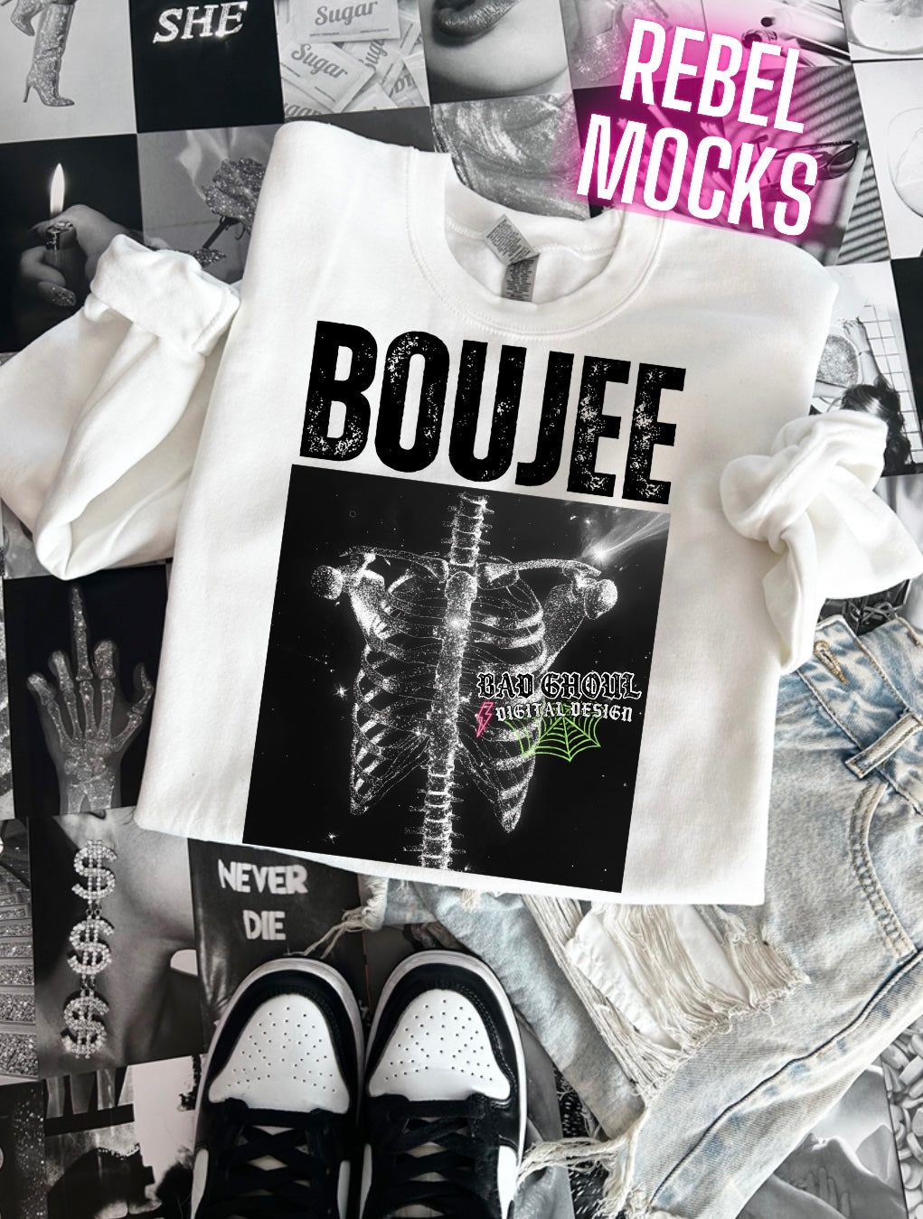 Black and White Bundle PNG Download