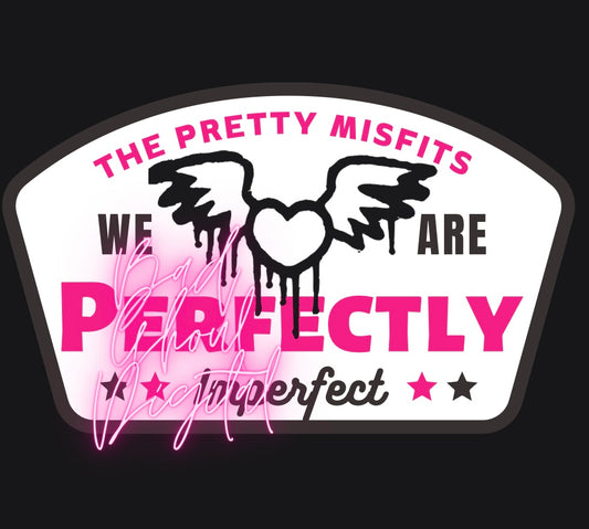 Pretty Misfits Perfectly Download PNG 2 FILES tee and hat patch