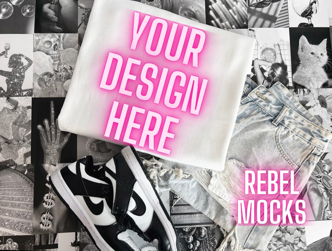 BUNDLE HAWT Vibes Sweatshirt Flat Lay Mock UP