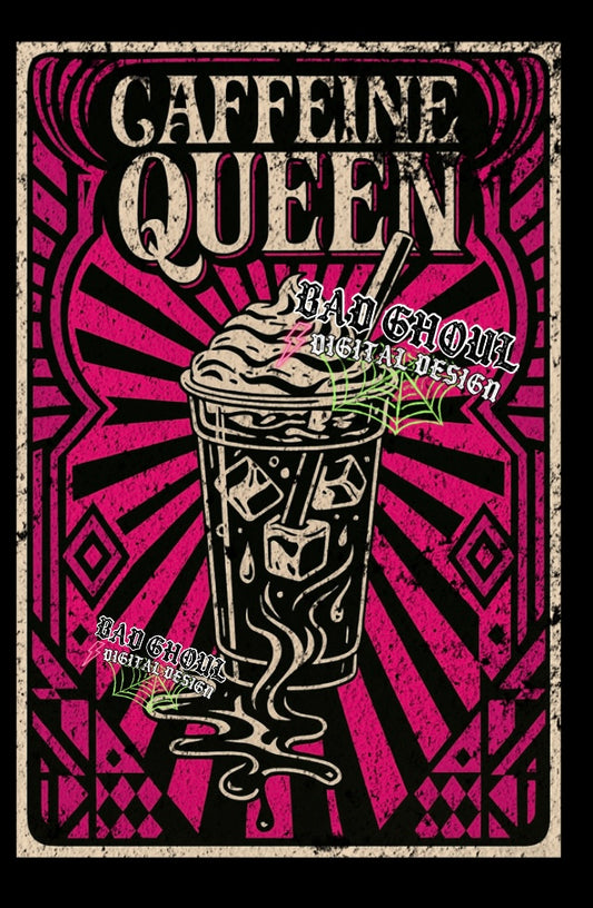 Caffeine Queen PNG Download