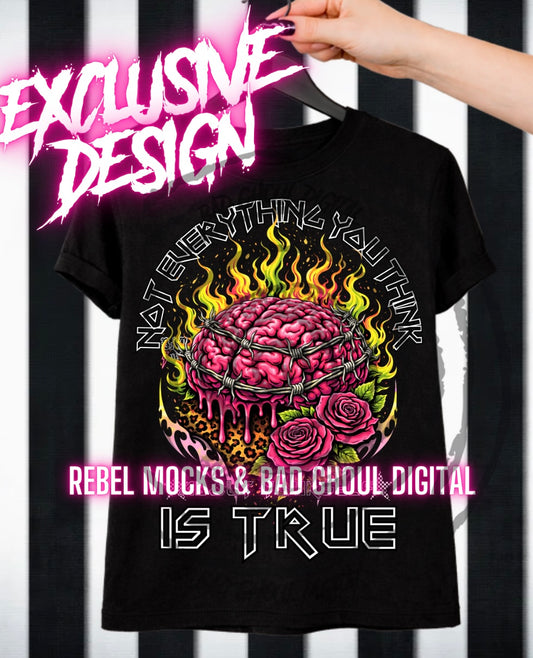 Exclusive| Not Everything You Think |Black Fab Only  PNG DOWNLOAD