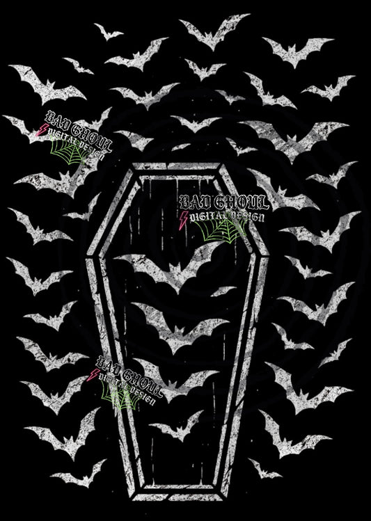 Big Bat Energy PNG DOWNLOAD Black Fabric Only