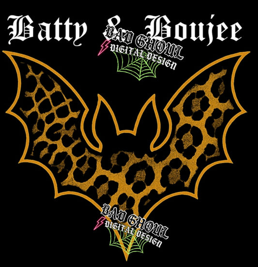 Batty and boujee black fabric only PNG Download