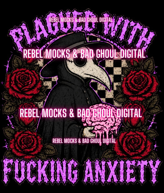 Plagued | Black Fabric Ultra Grunge |PNG DOWNLOAD