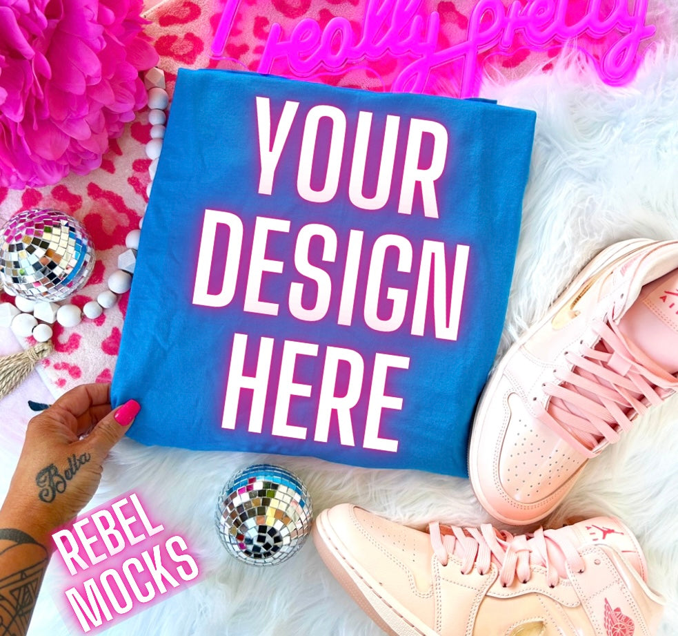 Sapphire Flat Lay Trending Mock Up Flat Lay