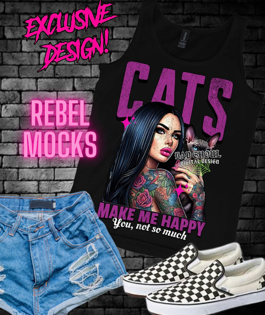 EXCLUSIVE Cats Make Me Happy PNG Download