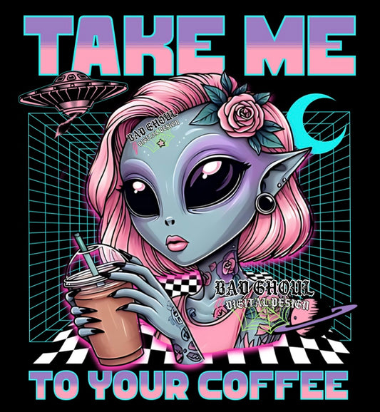 Take Me To Your Coffee PNG Download