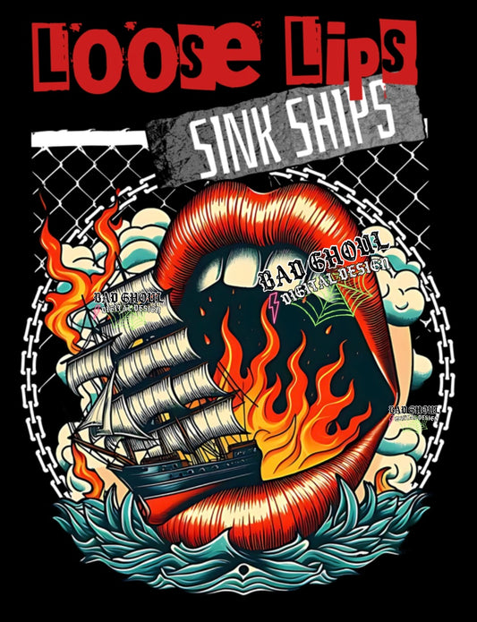 Loose Lips Sink Ships PNG Download