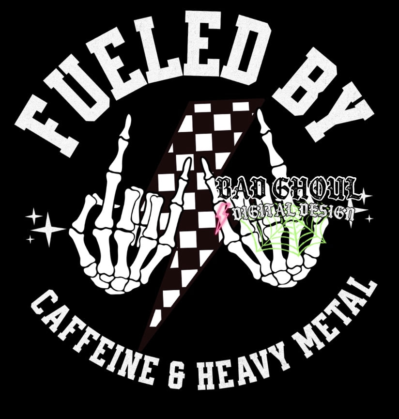 Fueled By Caffeine PNG Download