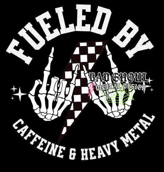 Fueled By Caffeine PNG Download