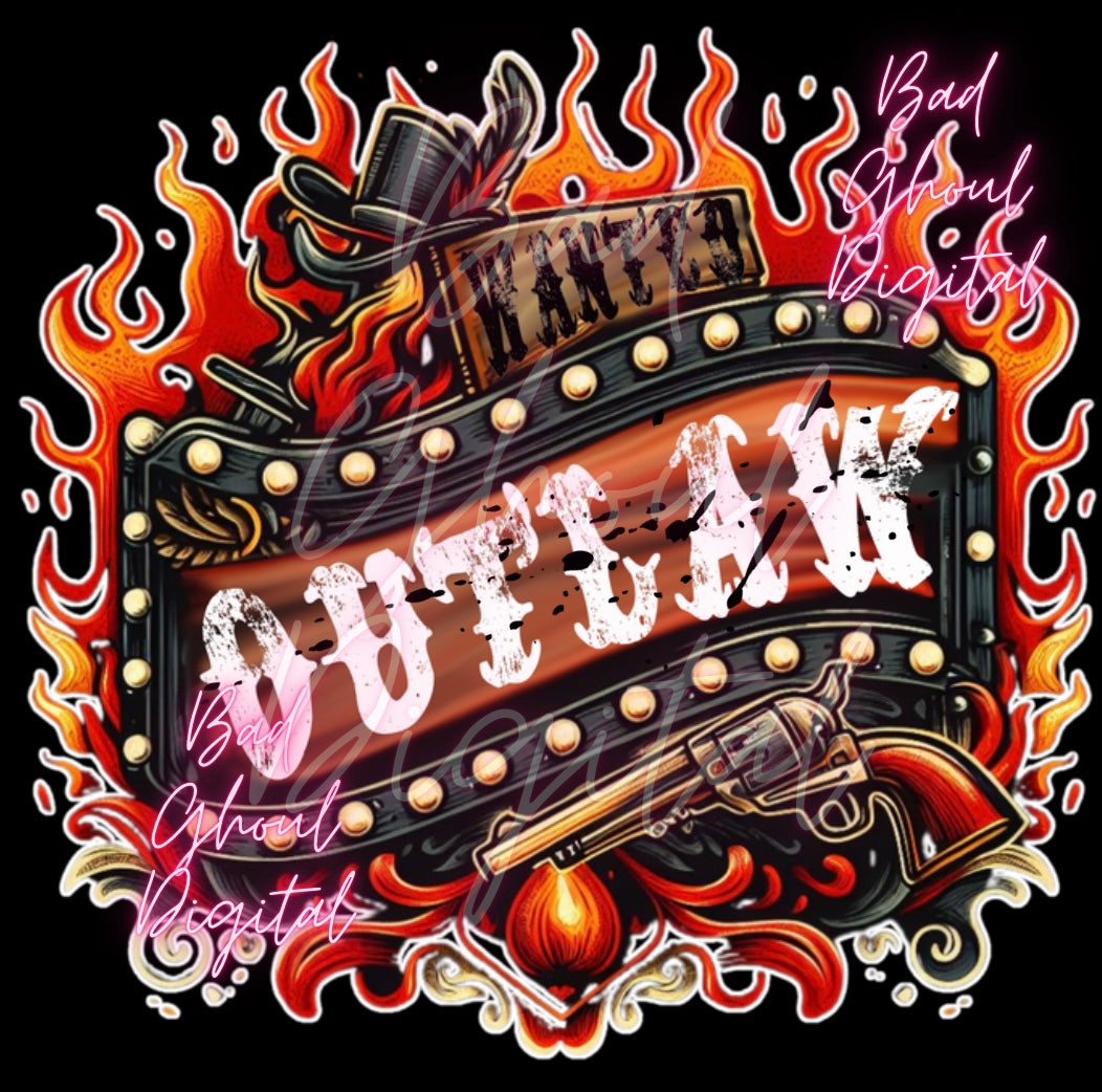 Outlaw PNG Digital Download