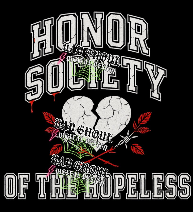 Honor Society PNG DOWNLOAD Black Fab Only