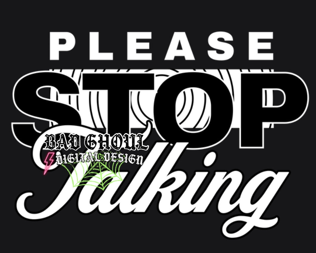 Please Stop Talking PNG download