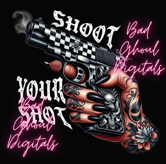 Shoot Your Shot PNG Download DTF & Sub Friendly