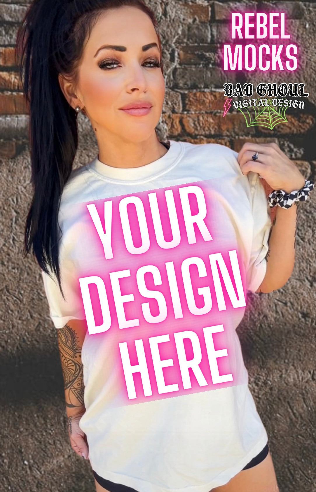 CC Ivory Tee Trendy Model Mock