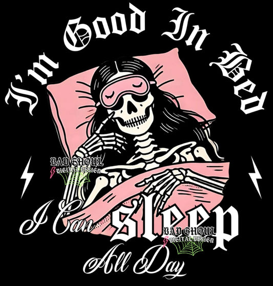 Im Good In Bed PNG Download