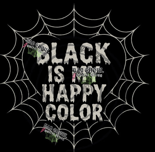 Black Is My Happy Color PNG DOWNLOAD black fabric only