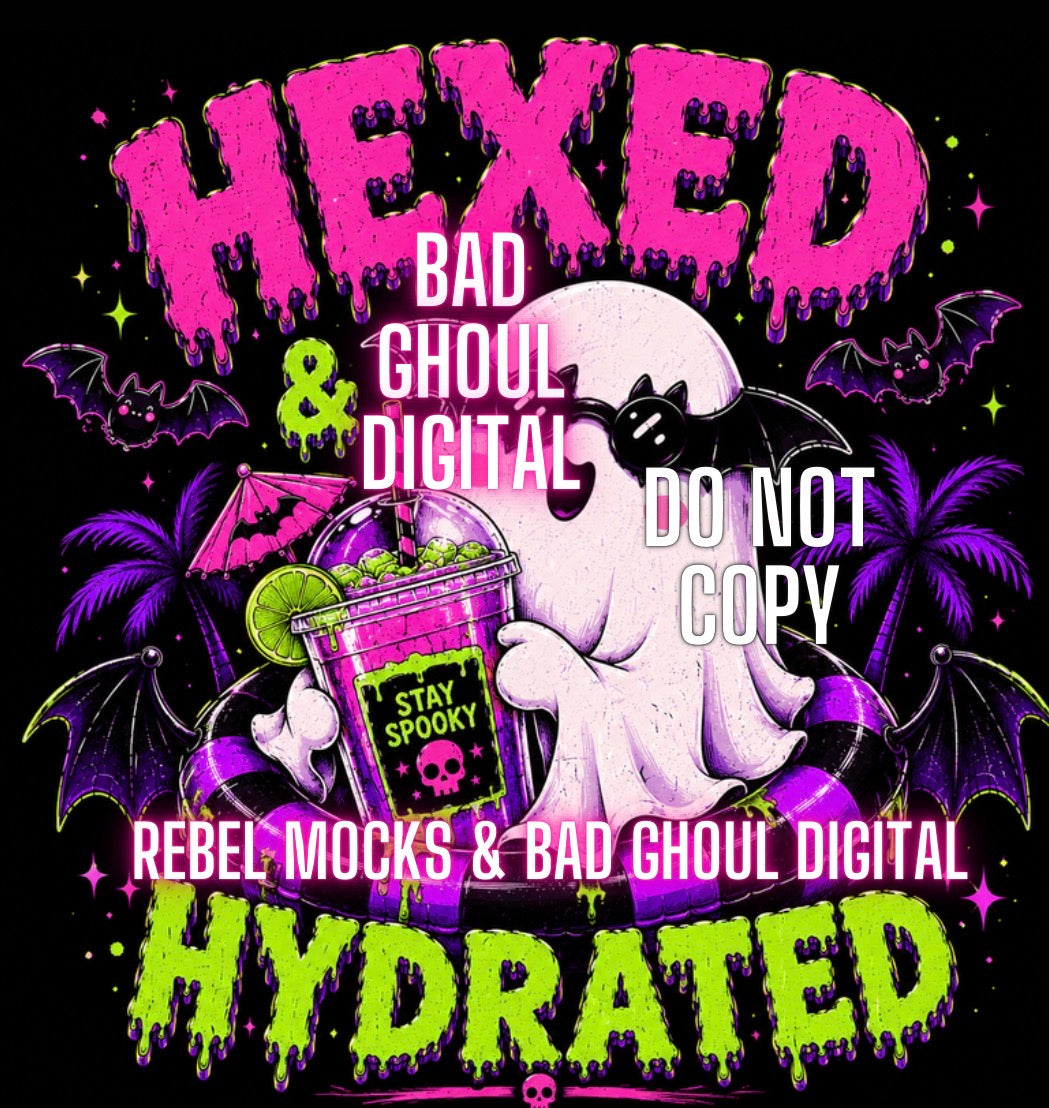 Hydrated | PNG DOWNLOAD | Black Fabric Only